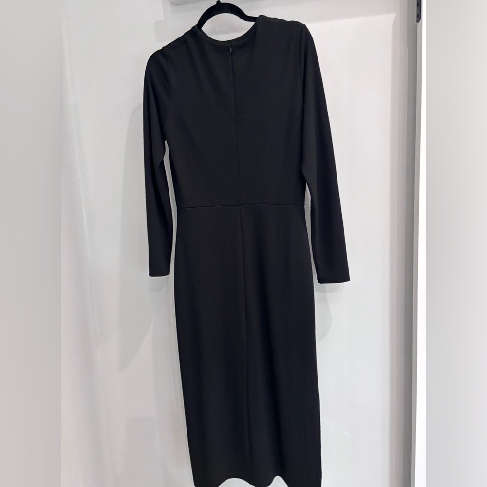 Vince Classic Black Long Sleeve Dress medium